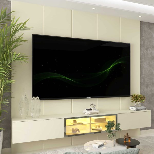 Home Suspenso Luminare Reflecta c/Led 2.20m - Off White