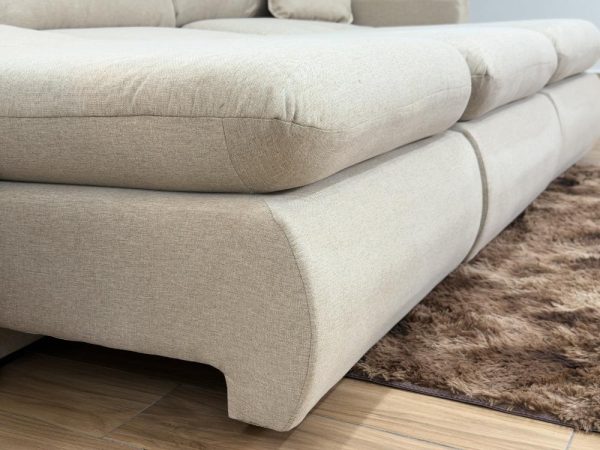 Sofá Cama Retrátil Reclinável Amaranto 2.70m 3 Módulos 80 - Bege Linho - Imagem 10