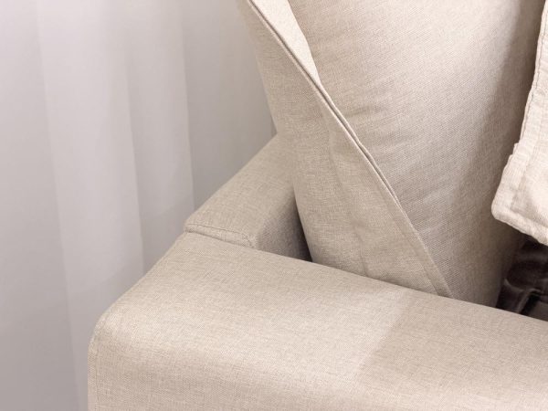 Sofá Cama Retrátil Reclinável Bolt 2.20m Mod.90 - Bege Linho - Imagem 7