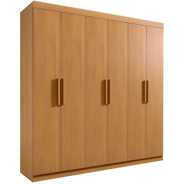 Guarda-Roupa Colibri 6 Portas e 6 Gavetas - Cinamomo