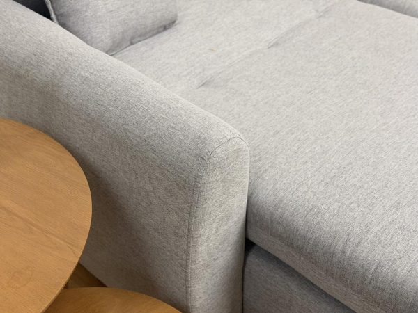 Sofá Cama Retrátil Reclinável Amaranto 1.90m Mod.80 - Cinza Linho - Imagem 3