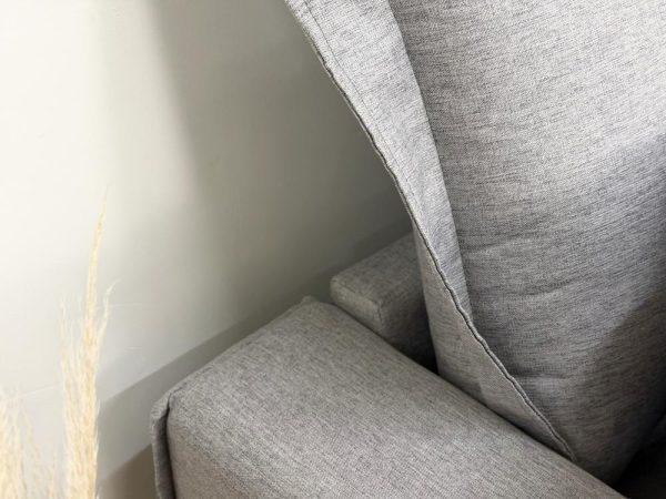 Sofá Cama Retrátil Reclinável Bolt 2.00m Mod.80 - Cinza Linho - Imagem 8