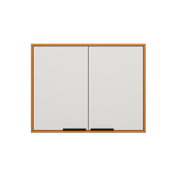 Armário de Cozinha Ravena 2 Portas 0.80m - Freijó/Off White