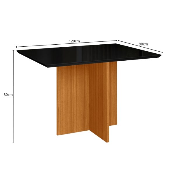 Alternative view of Mesa de Jantar Helo 1.60x0.90 -  Freijó/Preto