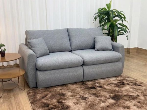 Sofá Cama Retrátil Reclinável Amaranto 1.90m Mod.80 - Cinza Linho - Imagem 5