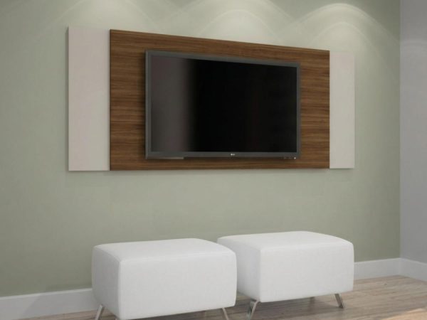 Painel Jaspe 42" - Rovere/Off White