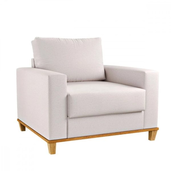 Alternative view of Poltrona Runa Living - Linho Bronze