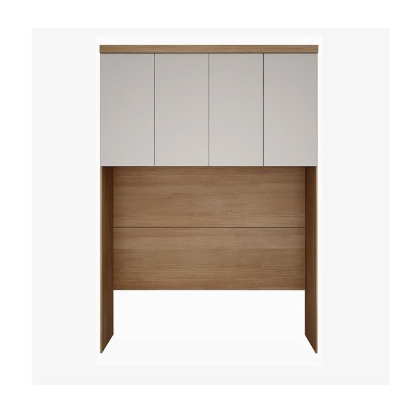 Modulado Aéreo Rizon Casal/Queen 4 Portas + 2 Módulos Criado Rizon 2.53m -Cumaru/Fendi - Imagem 4