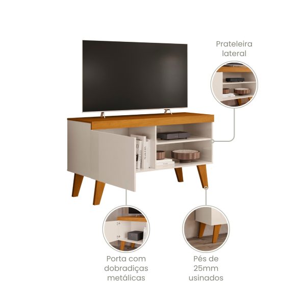 Alternative view of Rack Doca 1 Porta 43" - Cinamomo/Off White