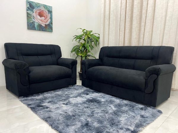 Conjunto de sofá 2 x 3 lugares REF 5014 - Preto