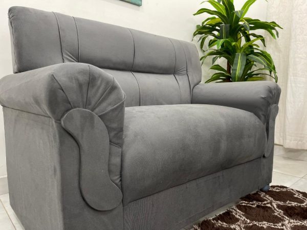 Conjunto de sofá 2 x 3 lugares REF 5014 - Cinza - Imagem 4