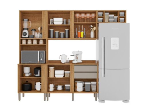 Cozinha Completa Pérola 4 Peças - Cinamomo/Off White - Imagem 3