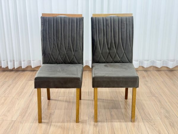 Conjunto Cadeiras Sara 2 unidades - Cinamomo/Marrom