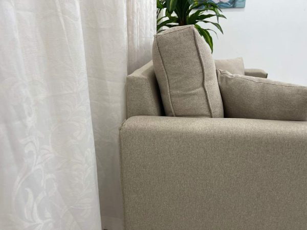 Sofá 2 lugares Slim 1.40m - Bege Linho - Imagem 5