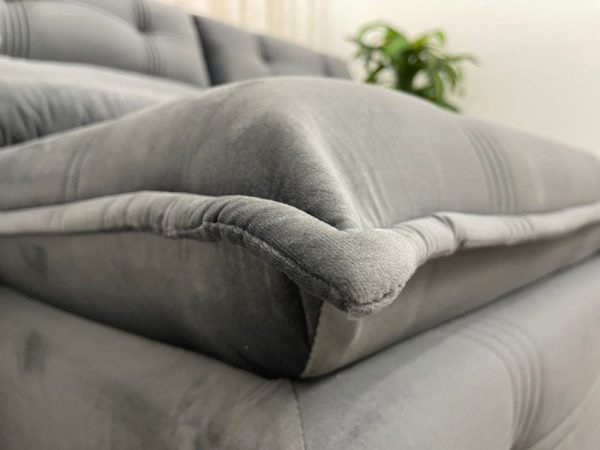 Sofá Retrátil Reclinável Barra Bonita 2.30m - Cinza Veludo - Imagem 11