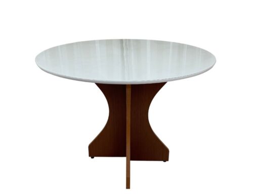 Mesa de Jantar Siena Circular 1.00x1.00m - Cinamomo/Off white