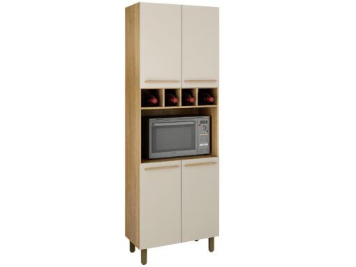 Paneleiro Torre Quente 4 portas Pérola REF 700 - Cinamomo/Off White