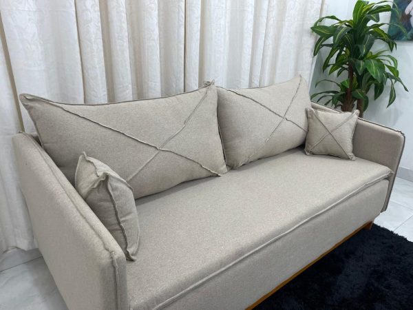 Sofá 2 lugares Lisboa Living 1.80m - Bege Linho - Imagem 7