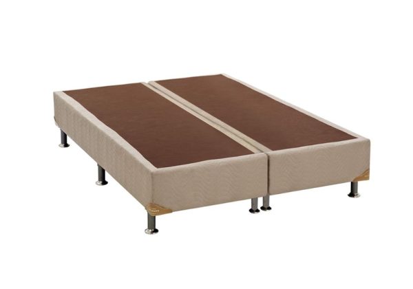 Base Box Pop Ortobom Queen Bi Partida Bege - 158x198x30