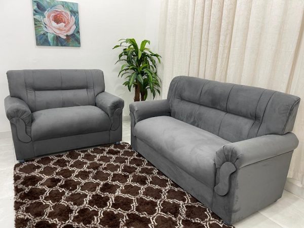 Conjunto de sofá 2 x 3 lugares REF 5014 - Cinza - Imagem 7