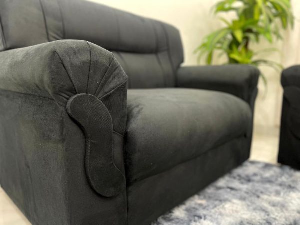 Conjunto de sofá 2 x 3 lugares REF 5014 - Preto - Imagem 6