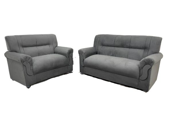 Conjunto de sofá 2 x 3 lugares REF 5014 - Cinza - Imagem 5