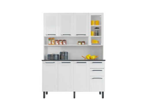 Alternative view of Armário Kit de Cozinha Florença 8 Portas 2 Gavetas - Branco