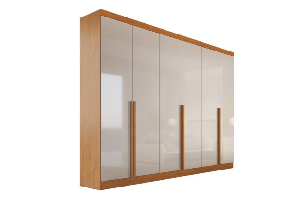 Guarda-Roupa Alvorada 6 Portas 6 Gavetas - Nature/Off White