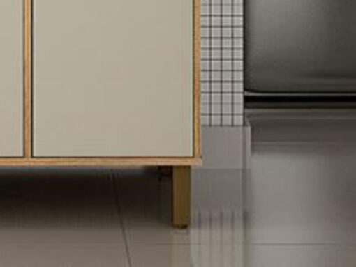Armário Kit de Cozinha Ametista 5 portas - Cinamomo/Off White - Imagem 3