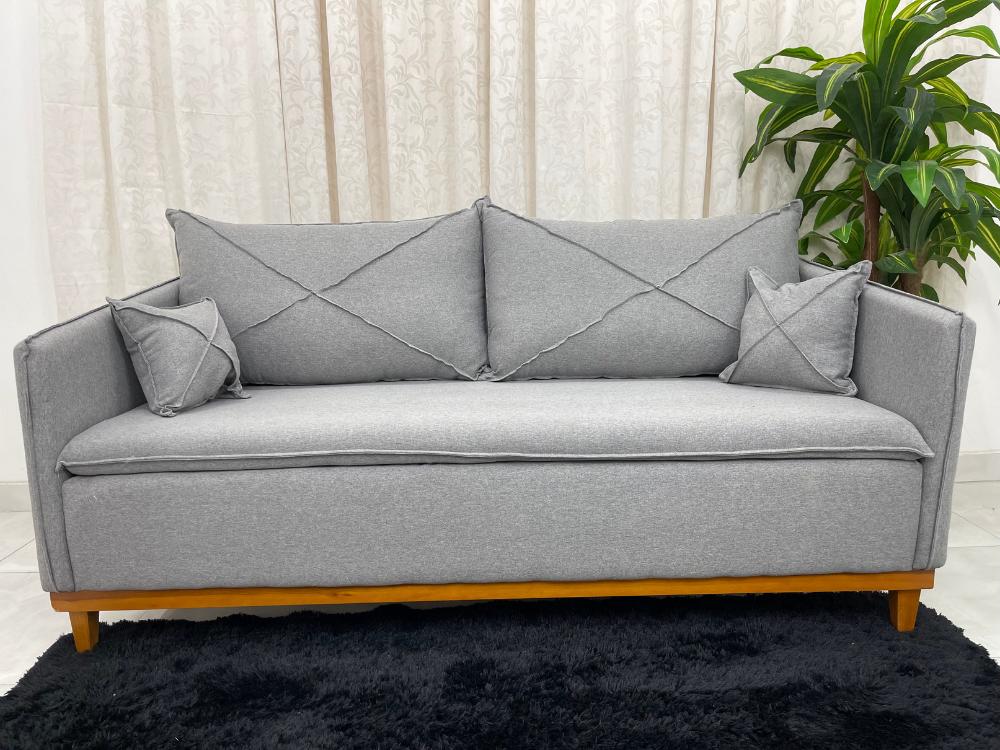 Sofá 2 lugares Lisboa Living 1.80m - Cinza Linho - Imagem 2