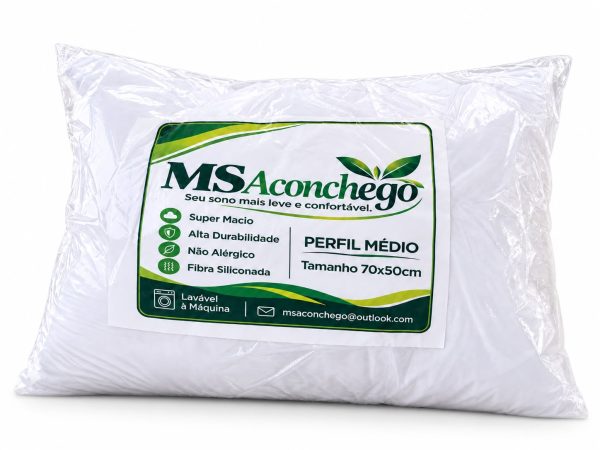 Travesseiro MS Aconchego Fibra Siliconada - 50x70