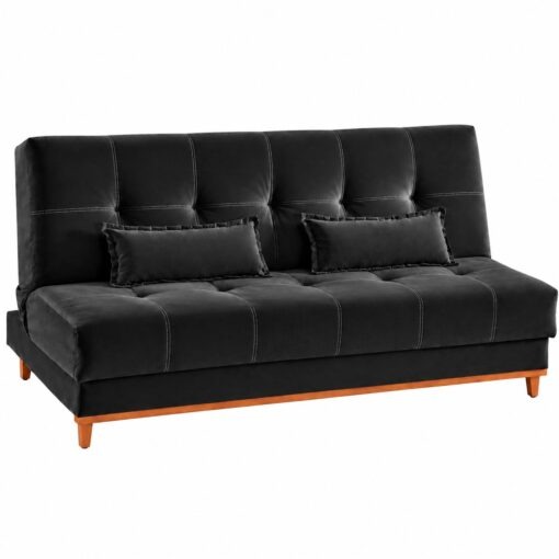 Sofa Cama Catânia 1.88m - Preto Veludo