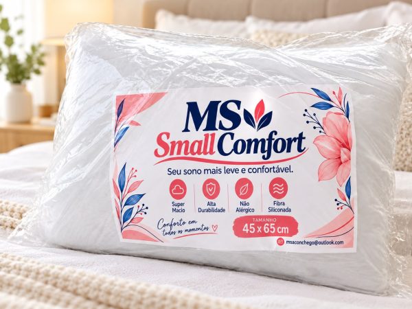 Travesseiro MS Small Fibra Siliconada - 45x65
